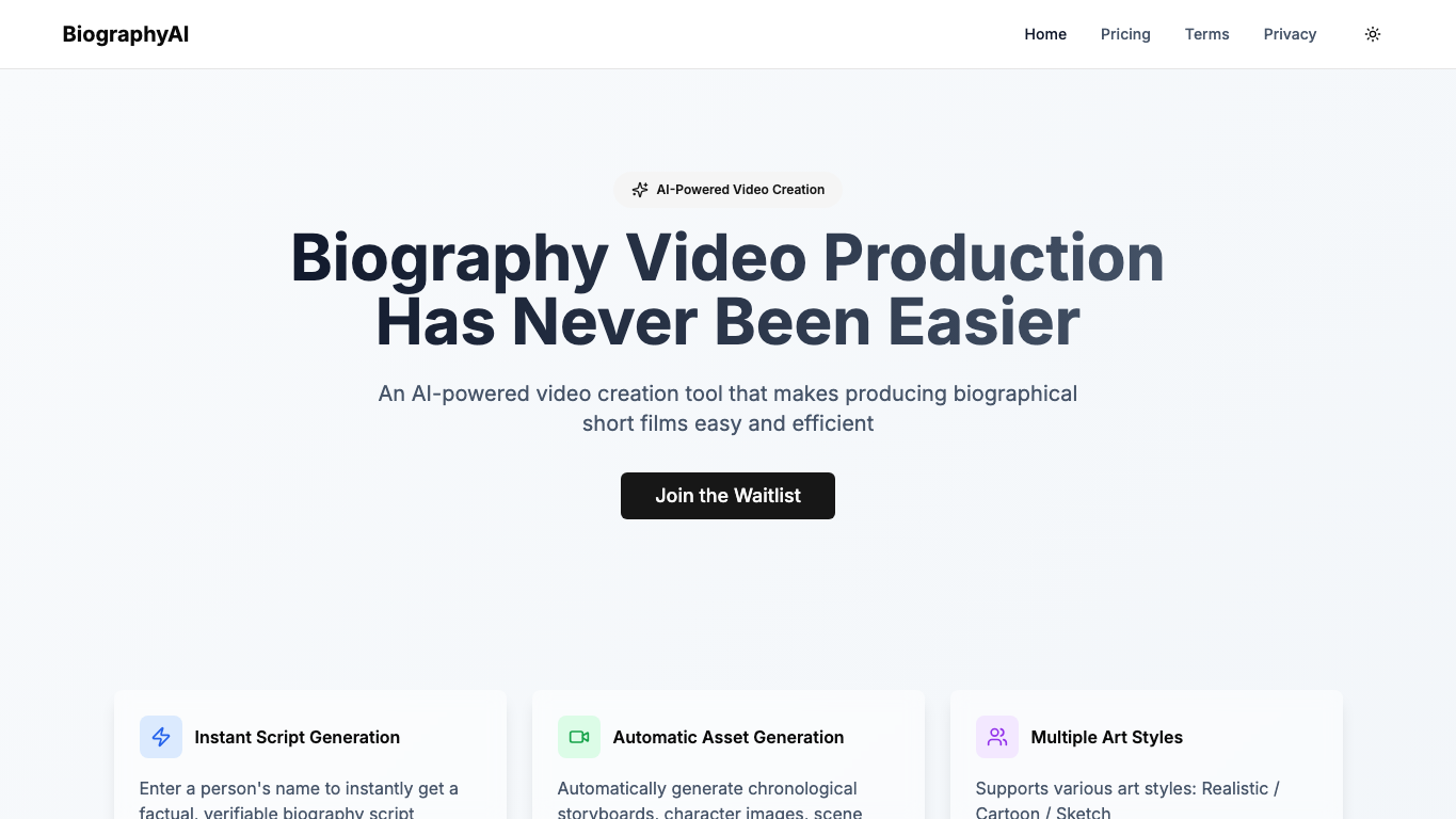 BiographyAI snapshot 2